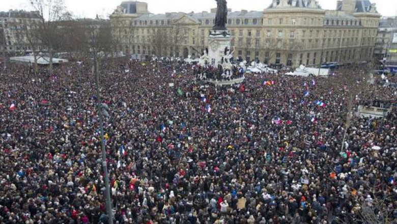 FOTO & VIDEO. Marsul Solidaritatii in Franta. Au participat milioane de oameni. Printre ei, 56 de demnitari straini  Imagine