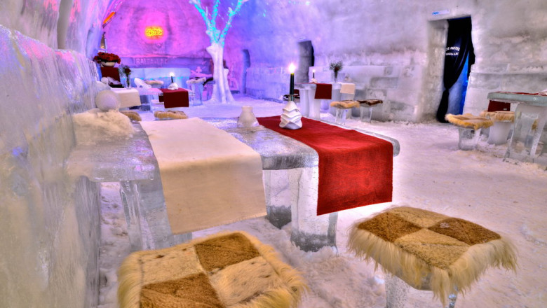 FOTO. „Baroque In Ice”, tema din acest sezon la Hotelul de Gheata de la Balea Lac Imagine