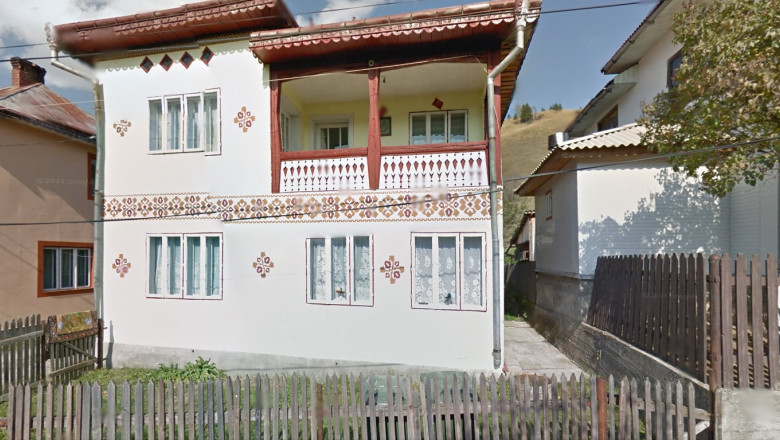FOTO. Explicatia simbolurilor de pe casele pictate din satul Ciocanesti din Bucovina Imagine