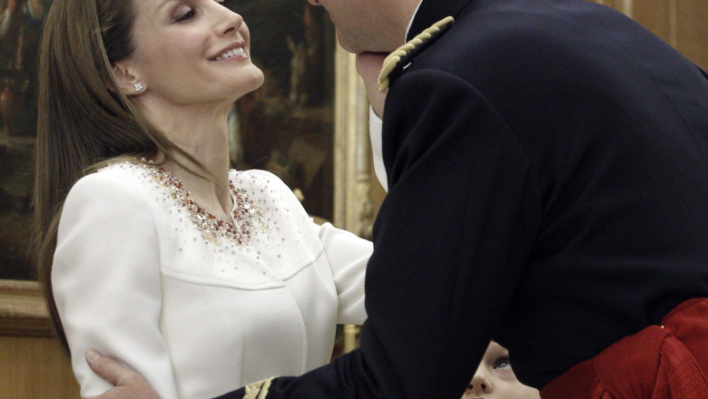 FOTO. Momente de tandrete intre regele Felipe al VI-lea si sotia sa, Letizia Imagine