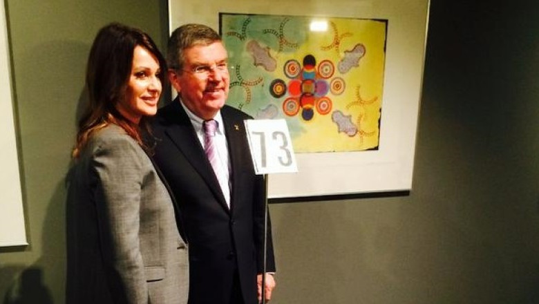 FOTO. Nadia Comaneci a donat numarul cu care a concurat la Montreal Imagine