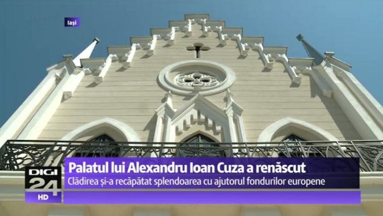FOTO Palatul Alexandru Ioan Cuza din Ruginoasa, salvat cu bani europeni Imagine