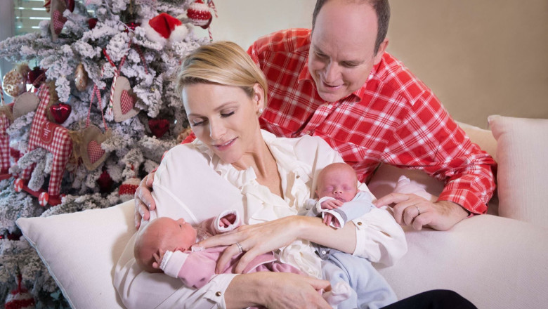 FOTO. Primele imagini cu printii gemeni de Monaco Imagine