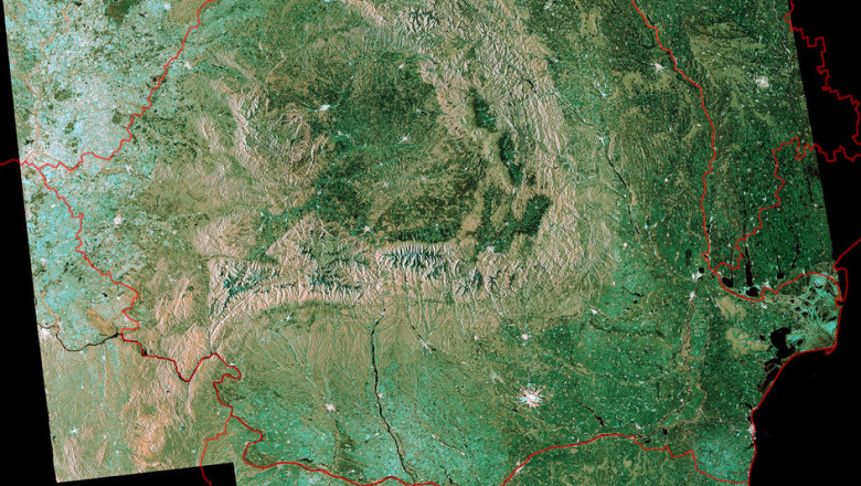 FOTO. Romania vazuta din satelit Imagine