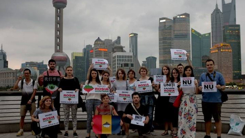 FOTO Romanii din Asia, Europa si America se alatura protestului fata de exploatarea de la Rosia Montana Imagine