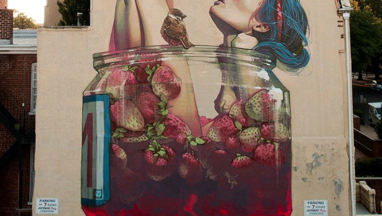 FOTO Street art de dimensiunile blocurilor Imagine