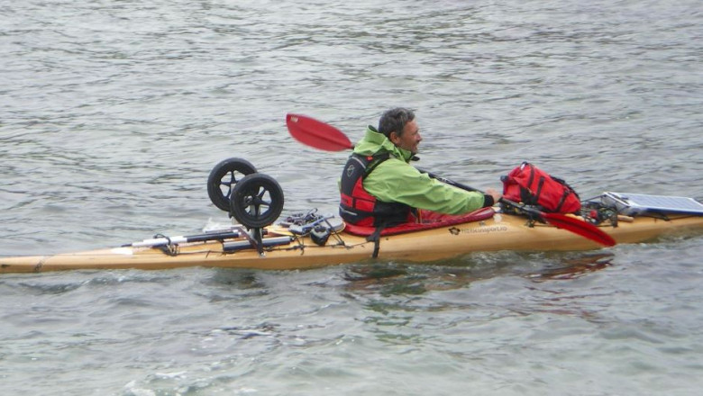FOTO. „Sunt o bila pe masa de biliard”- cum se vede viata dupa o calatorie de 4.000 de km cu caiacul si un jurnal de bord pe Facebook Imagine
