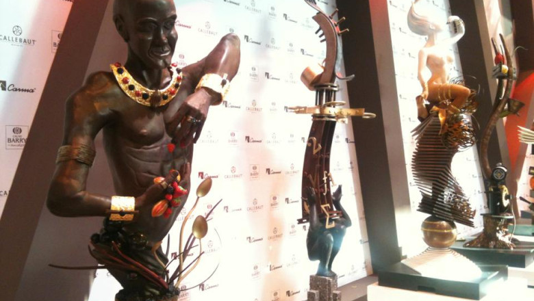 FOTO VIDEO. Salon du Chocolat Paris, in imagini - moda, praline si martipan Imagine
