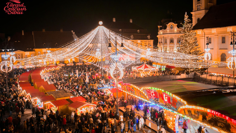 FOTO VIDEO. Sibiul a intrat in atmosfera sarbatorilor de iarna Imagine
