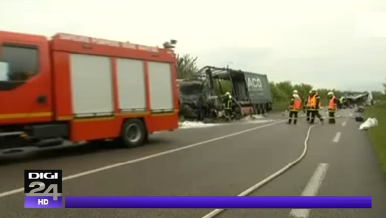 FRANTA. Accident cu masini inmatriculate in Romania. Doi oameni au murit Imagine