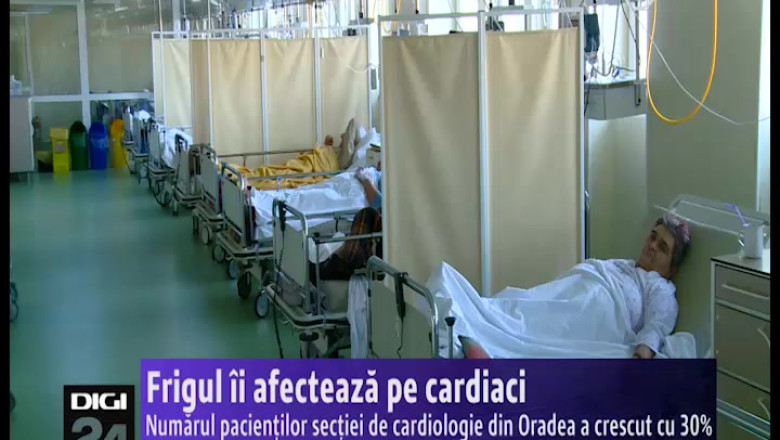 Frigul ii afecteaza pe cardiaci. Numarul pacientilor sectiei de cardiologie din Oradea a crescut cu 30% Imagine