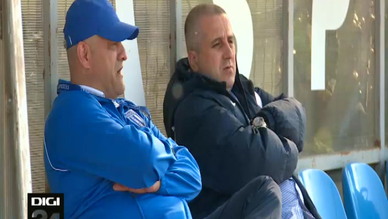 Gabi Balint, nemultumit de jocul echipei. CSU - FC Olt, in prima etapa de play-off Imagine