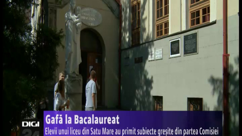 Gafa la Bacalaureat. Elevii unui liceu din Satu Mare au primit subiecte gresite Imagine