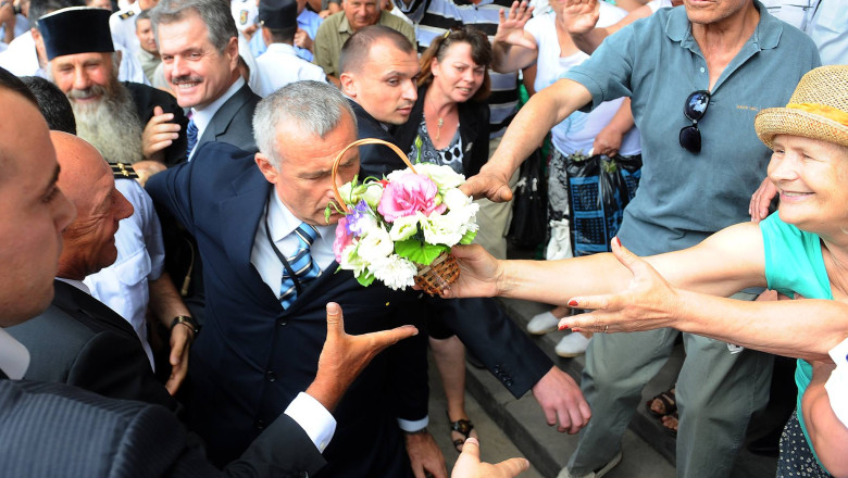 GALERIE FOTO. Momentele-cheie ale vizitei lui T. Basescu in R. Moldova Imagine