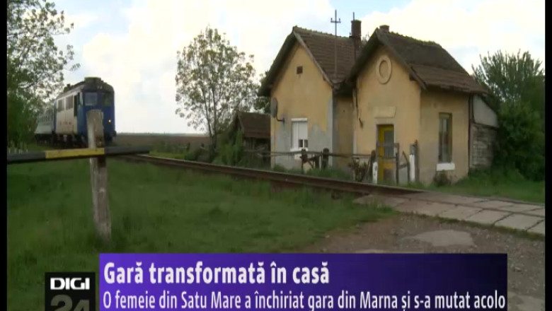 Gara transformata in casa. O femeie din Satu Mare s-a mutat in gara in care a lucrat o viata Imagine