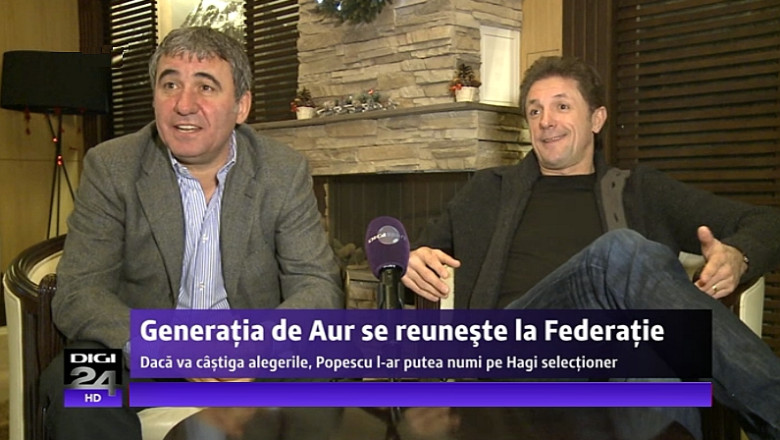Generatia de Aur priveste catre FRF: Gica Hagi si Gica Popescu sunt convinsi ca pot schimba in bine fotbalul romanesc Imagine