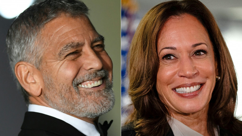 George Clooney anunta ca o sustine pe Kamala Harris Imagine