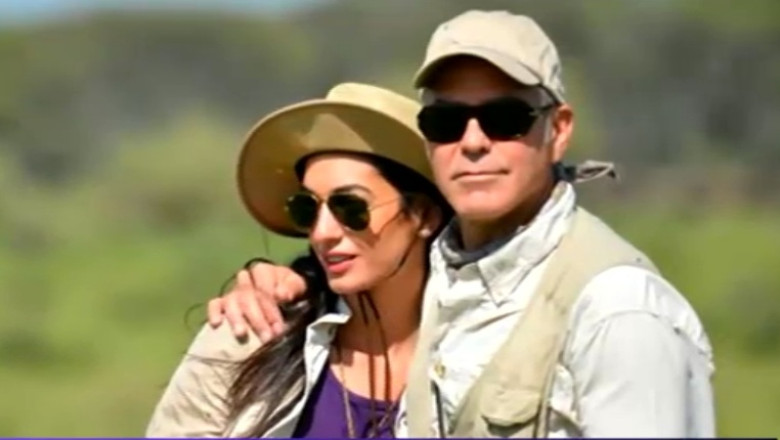 George Clooney si Amal, prima aparitie in public in calitate de sot si sotie Imagine