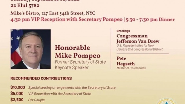 George Simion a fost sters de pe lista participantilor la un dineu cu Mike Pompeo, in SUA. Preturile pentru dineu ajungeau la 10 000 $ Imagine