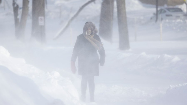 Ger cumplit in America de Nord. Temperaturile au scazut cu 30 de grade in doar jumatate de ora Imagine