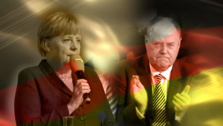 GERMANIA ALEGE. A. Merkel si P. Steinbrueck, ultimele promisiuni electorale Imagine