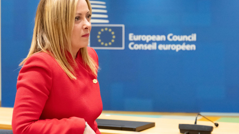 Giorgia Meloni merge in vizita la Kiev, luni (Reuters) Imagine