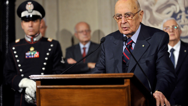 Giorgio Napolitano si-a anuntat demisia din functia de presedinte al Italiei Imagine