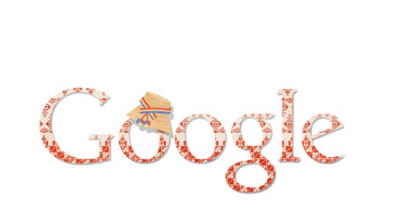 GOOGLE DOODLE ZIUA NATIONALA A ROMANIEI. Google sarbatoreste Ziua Nationala a Romaniei printr-un logo special Imagine