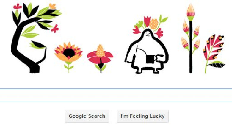 Google marcheaza echinoctiul de primavara printr-un logo special Imagine