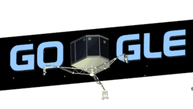 Google marcheaza plasarea robotului Philae pe cometa Ciurimov-Gherasimenko cu un logo special Imagine