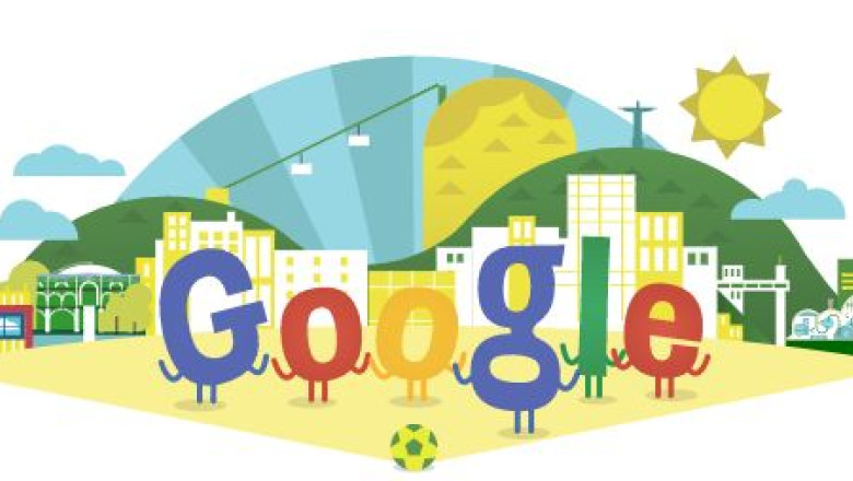 Google marcheaza, printr-un logo special, debutul Cupei Mondiale din Brazilia Imagine