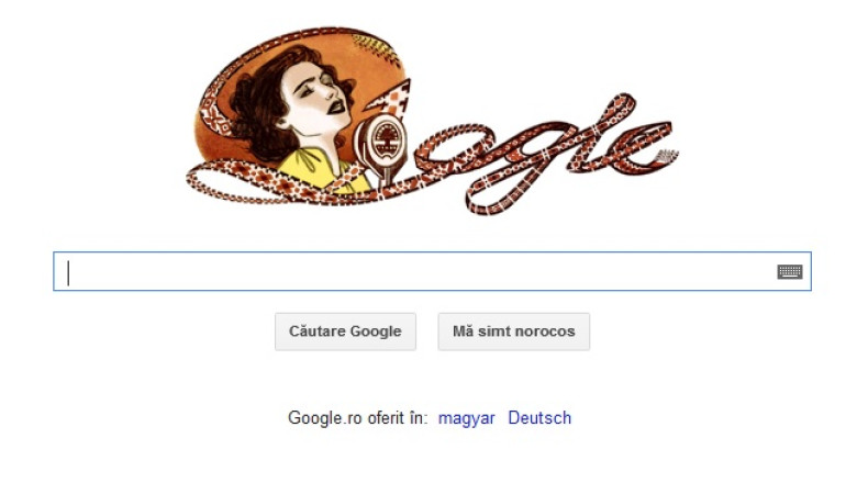 Google o sarbatoreste pe Maria Tanase, la o suta de ani de la nasterea marii cantarete Imagine