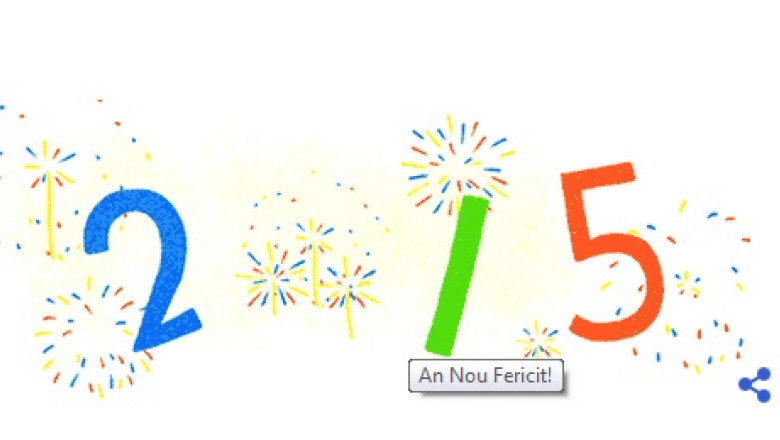 Google sarbatoreste Anul Nou cu un logo special Imagine