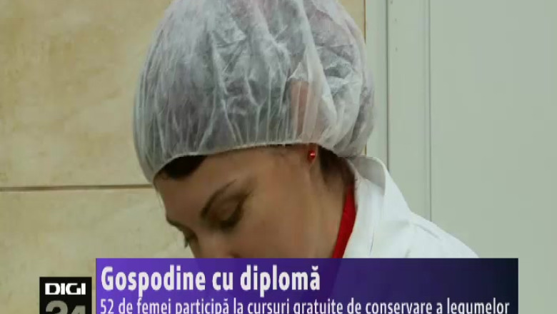 Gospodine cu diploma. 52 de femei participa la cursuri gratuite de conservare a legumelor Imagine