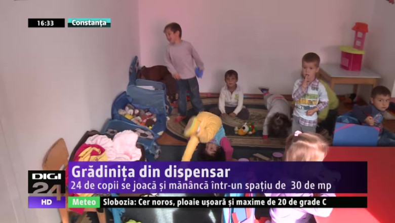 Gradinita din dispensar. 24 de copii se joaca si mananca intr-un spatiu de 30 de mp Imagine