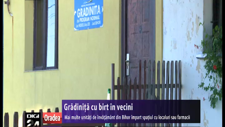 Gradinite si scoli, in acelasi loc cu carciumi si magazine Imagine