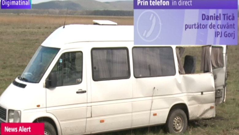 Grav accident in judetul Gorj. 18 persoane au fost ranite Imagine