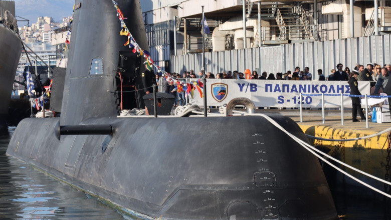 Grecia vrea sa cumpere cel putin patru submarine noi pentru a face fata provocarilor Turciei Imagine