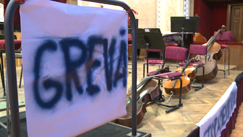 Greva de avertisment la Filarmonica Arad Imagine