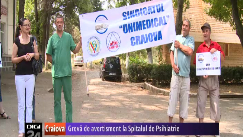Greva de avertisment la Spitalul de Psihiatrie din Poiana Mare, judetul Dolj   Imagine