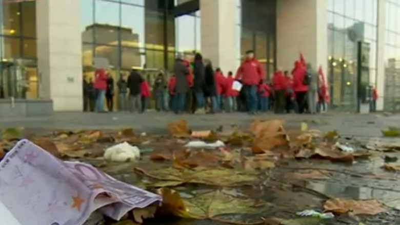 Greva nationala in Belgia din cauza masurilor de austeritate Imagine