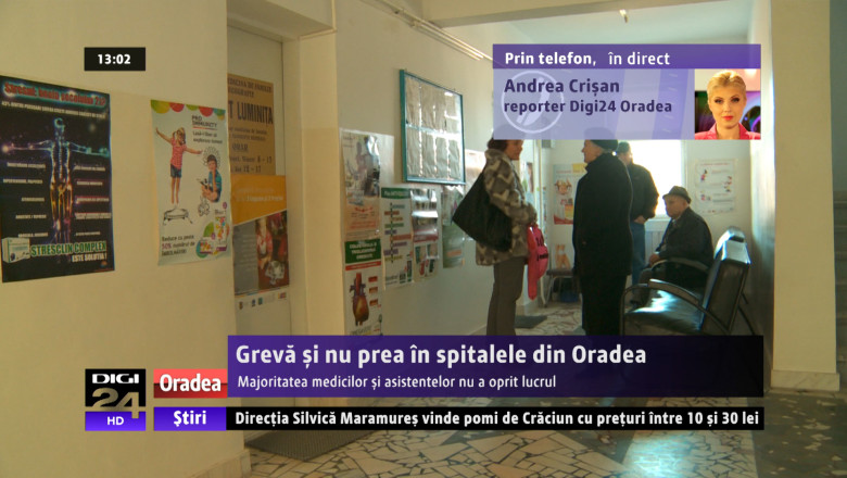 Greva si nu prea in spitalele din Oradea. Majoritatea medicilor si asistentelor nu a oprit lucrul Imagine