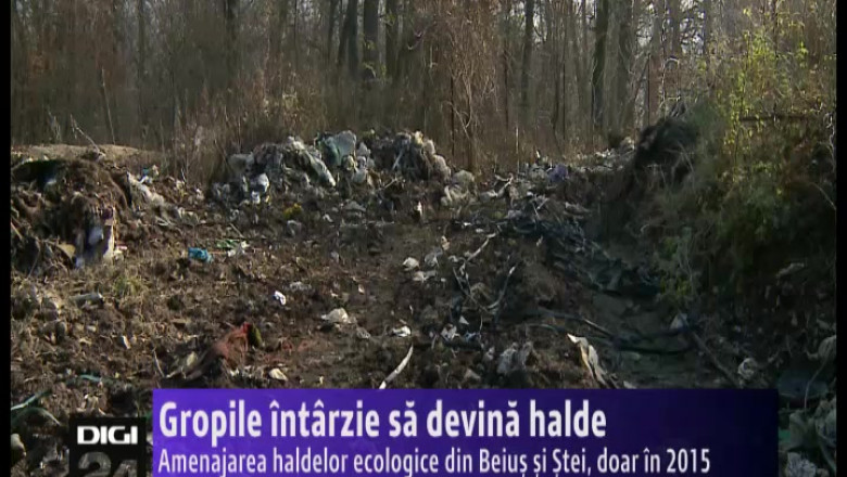 Gropile intarzie sa devina halde. Amenajarea haldelor ecologice din Beius si Stei, doar in 2015 Imagine