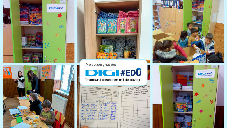 Grupul DIGI, impreuna cu Asociatia "Ingeri pentru Suflete", ajuta 400 de elevi din Arad sa continue scoala Imagine