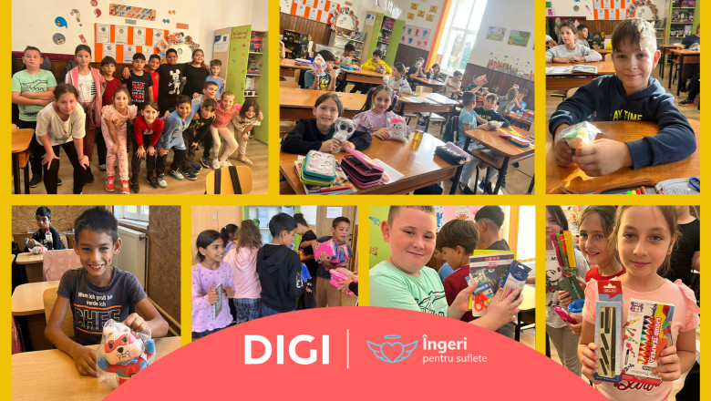 Grupul DIGI si Asociatia Ingeri Pentru Suflete aduc, pentru al patrulea an la rand, „Dulapiorul Fermecat” in 3 scoli din mediul rural Imagine