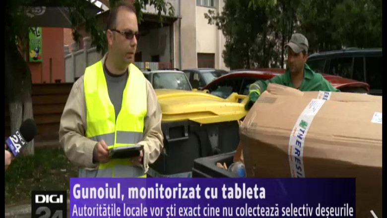 Gunoiul, monitorizat cu tableta in Oradea Imagine