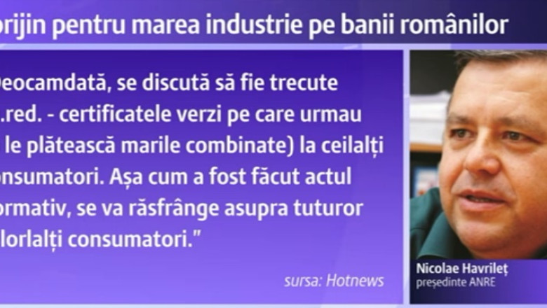 Guvernul ajuta marii consumatori de energie electrica in detrimentul romanilor de rand Imagine