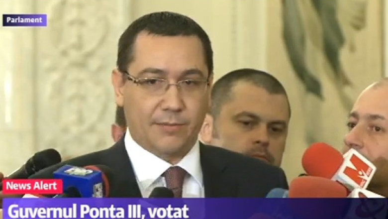 Guvernul Ponta III a fost aprobat de Parlament. Viata politica, amenintata de un nou blocaj Imagine