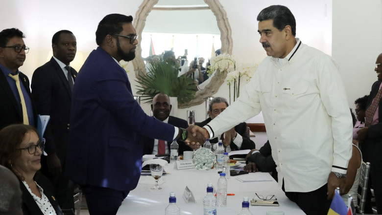 Guyana si Venezuela au convenit sa nu foloseasca forta si sa nu escaladeze tensiunile privind zona Essequibo Imagine