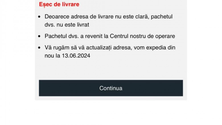 Hackerii au incercat sa goleasca conturi bancare, folosindu-se de imaginea Postei Romane. Un link-capcana este trimis prin SMS Imagine